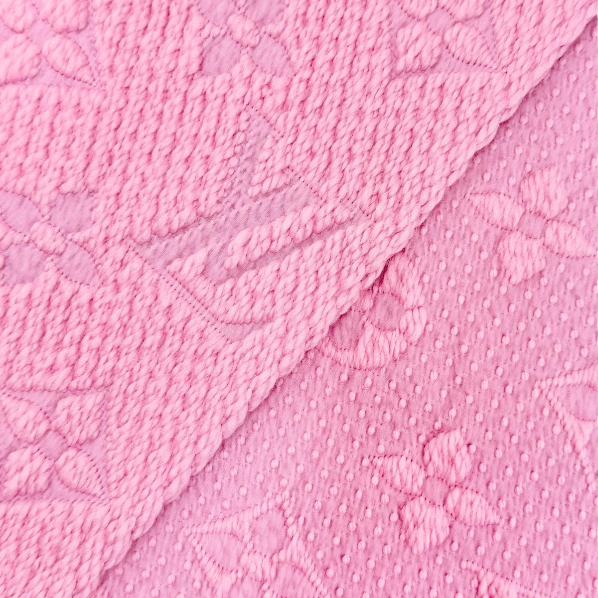 Louis Vuitton Echarpe Logomania Wool Silk Monogram Fringe Scarf Pink — view 5