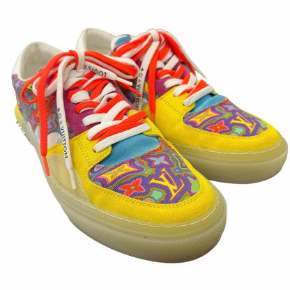 Louis Vuitton LV Ori Line Canvas Suede Monogram Low-Cut Sneakers Multicolor 8 — view 3