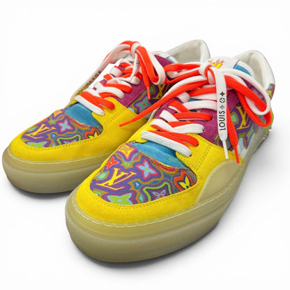 Louis Vuitton LV Ori Line Canvas Suede Monogram Low-Cut Sneakers Multicolor 8