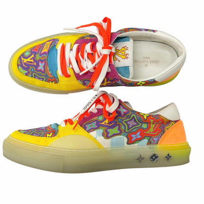 Louis Vuitton LV Ori Line Canvas Suede Monogram Low-Cut Sneakers Multicolor 8 — view 4