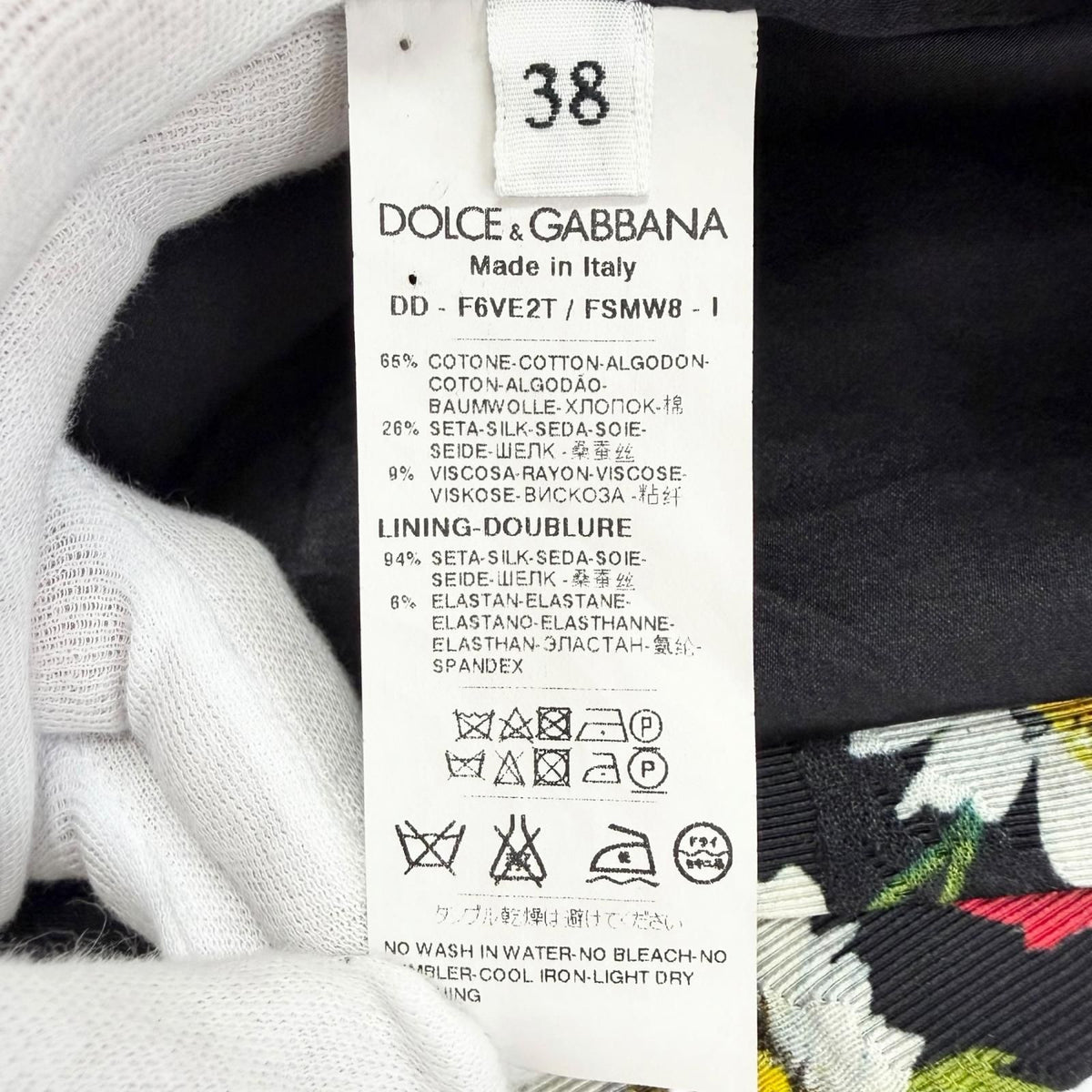 Dolce & Gabbana Black Tag Cotton Silk Floral Jacquard Sleeveless Dress Red 38 — view 7