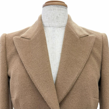 Dolce & Gabbana Black Tag 100% Camel Lining Leopard DG Logo Button Single Long — view 4