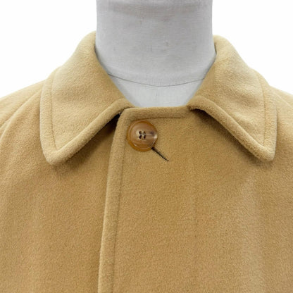 Hermes Cashmere Angora Leather with Belt Tailored Soutien Collar Coat Mustard 46 — view 2