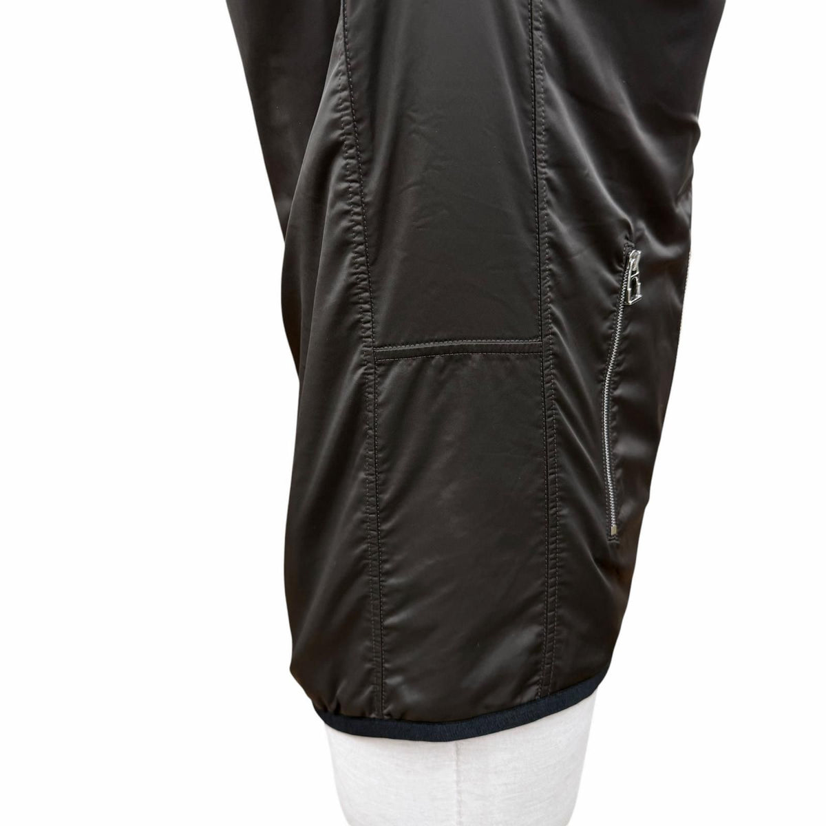 Hermes Fleece Warm Up Side Motif Zip Up Jacket Dark Green — view 6