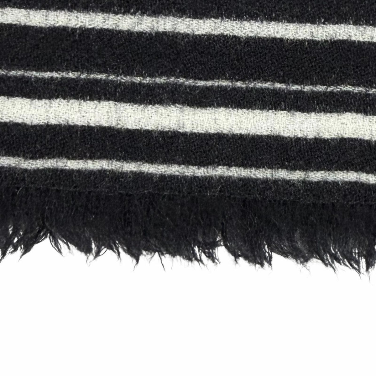Louis Vuitton Wool With Logo Monogram Leopard With Fringe Shawl Black Scarf — view 4