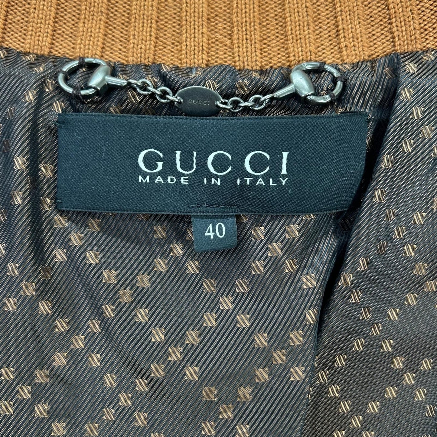 Gucci Orange Madonna Bomber Jacket Era 40 — view 4