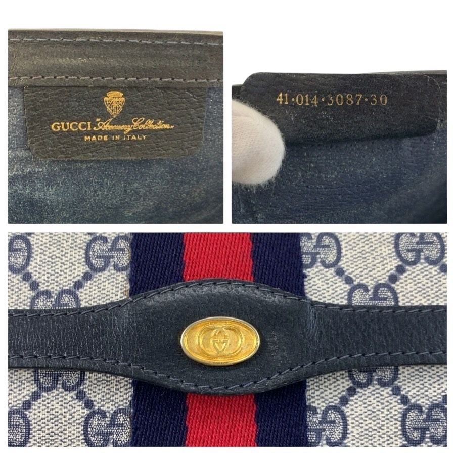 Gucci Vintage Sherry Line GG Supreme Canvas 41 014 30 Clutch Bag — view 3