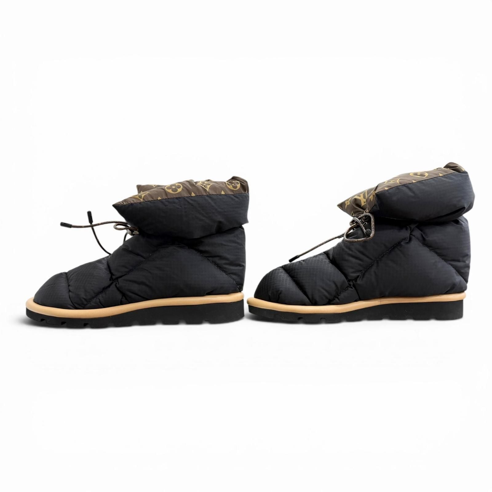 Louis Vuitton Pillow Line Monogram Snow Boots Short Black — view 2