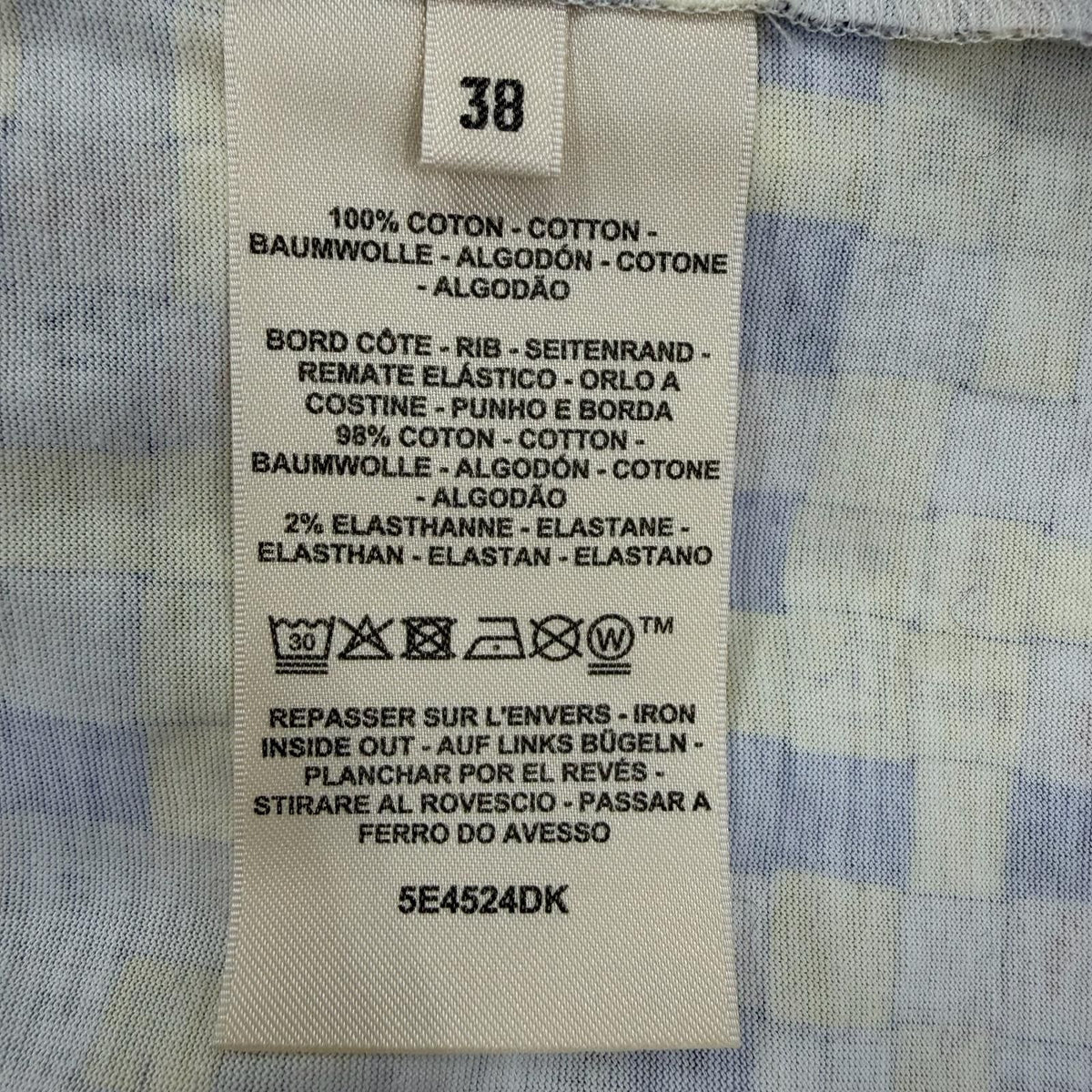 Hermes 100% Cotton Bolduc Short Sleeve Straight Dress Multicolor 38 — view 7