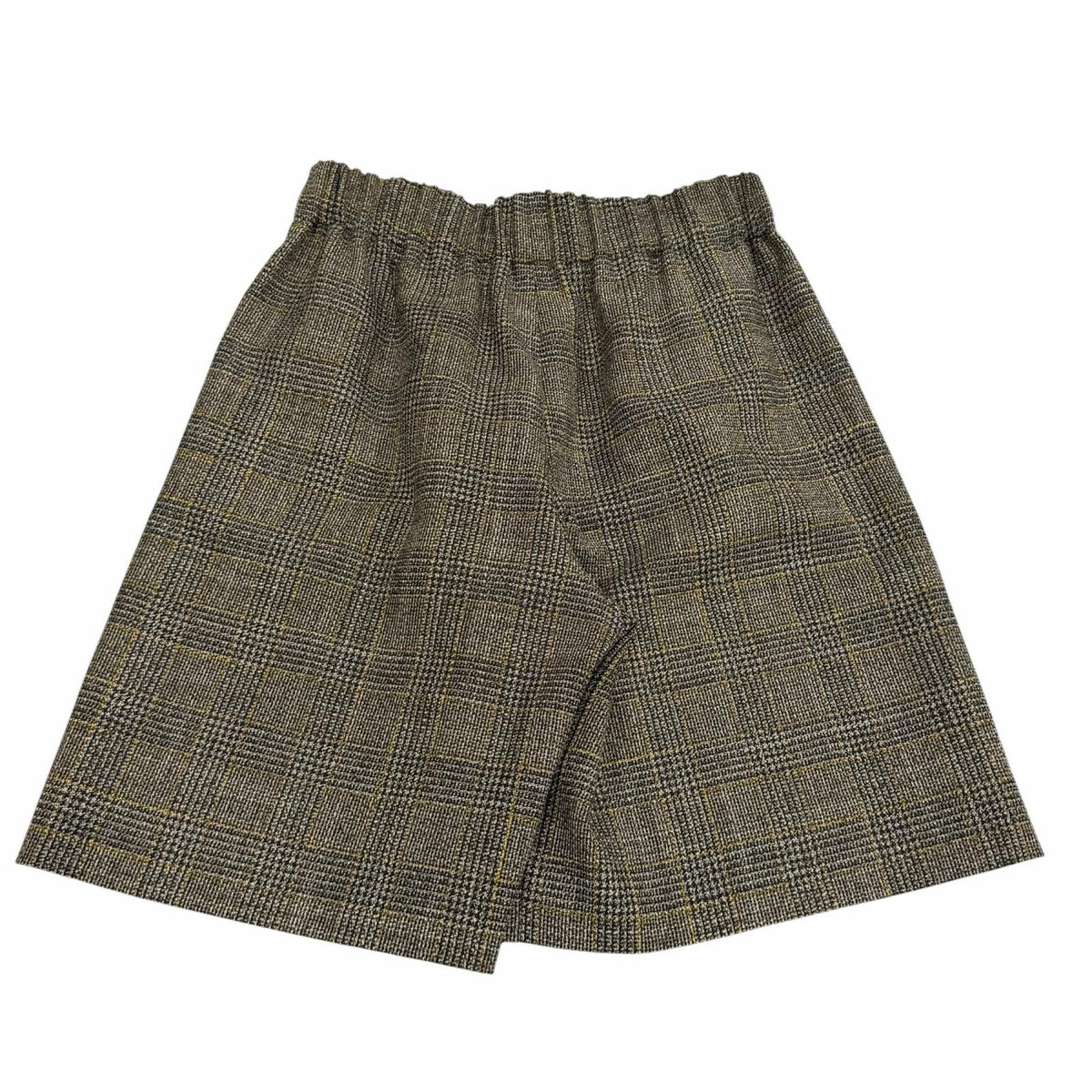Gucci Wool Interlocking G Embroidery Glen Check Shorts Brown 40 — view 2