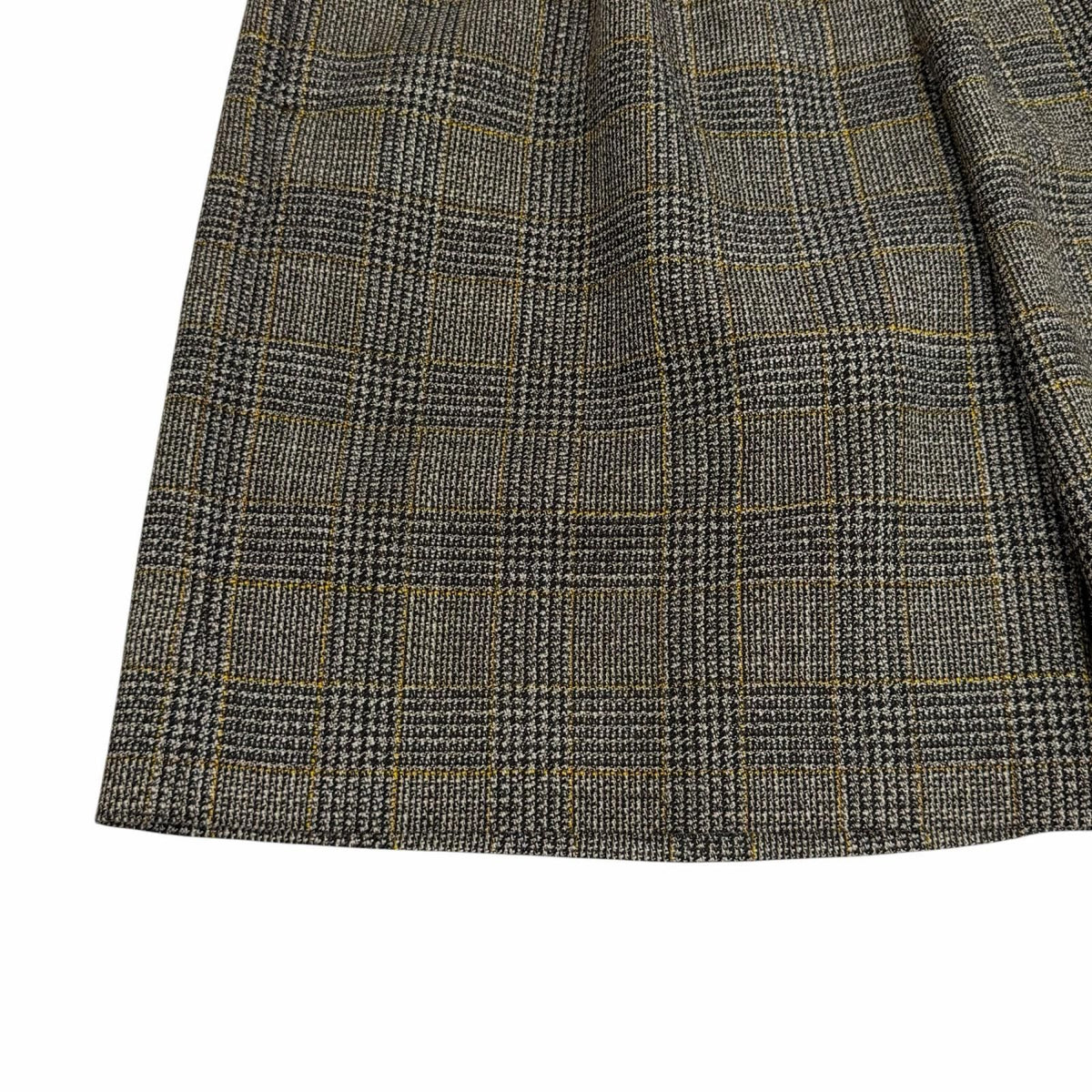 Gucci Wool Interlocking G Embroidery Glen Check Shorts Brown 40 — view 5