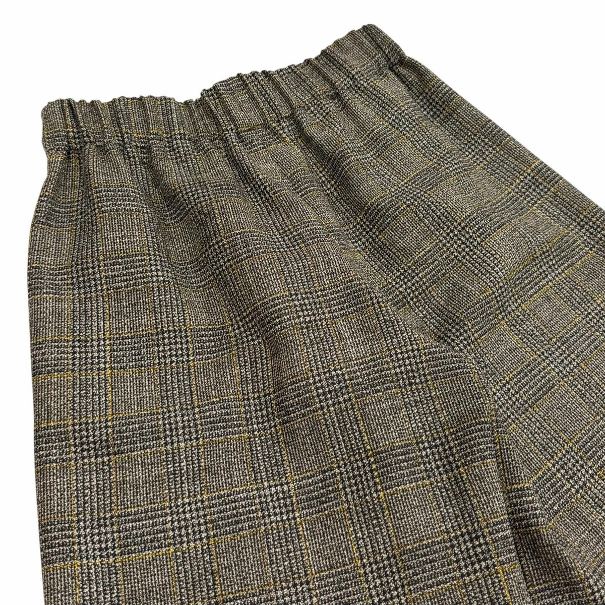 Gucci Wool Interlocking G Embroidery Glen Check Shorts Brown 40 — view 4