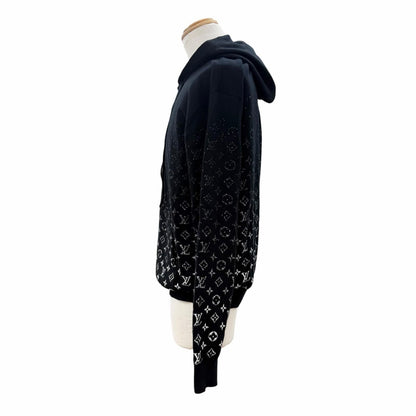 Louis Vuitton 100% Cotton Monogram Gradient Pullover Hoodie Black — view 3