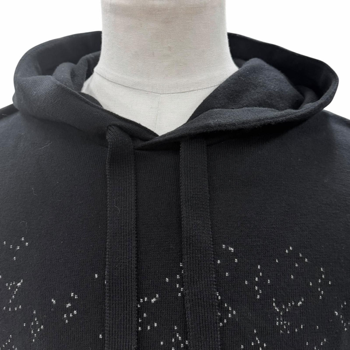 Louis Vuitton 100% Cotton Monogram Gradient Pullover Hoodie Black — view 2