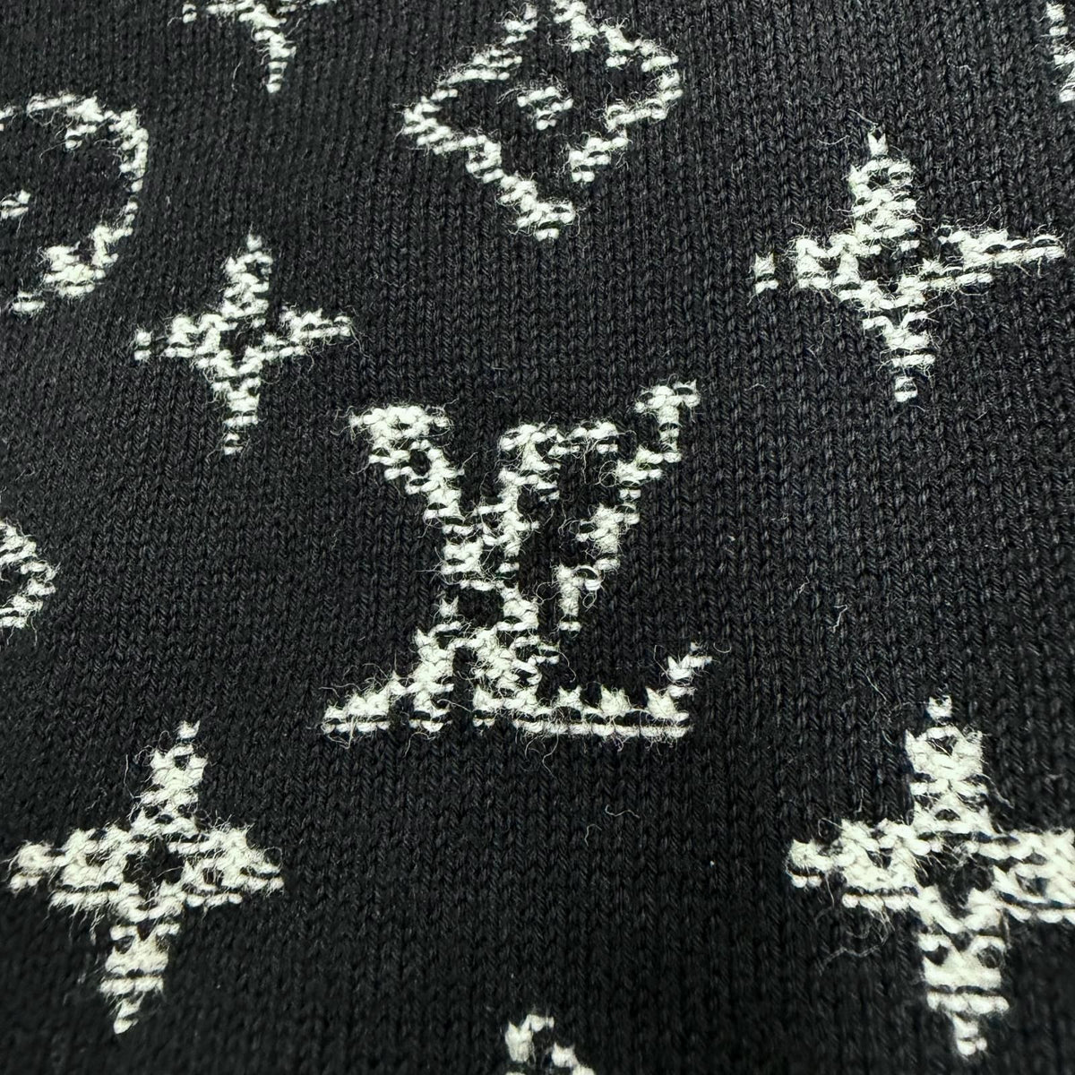 Louis Vuitton 100% Cotton Monogram Gradient Pullover Hoodie Black — view 5