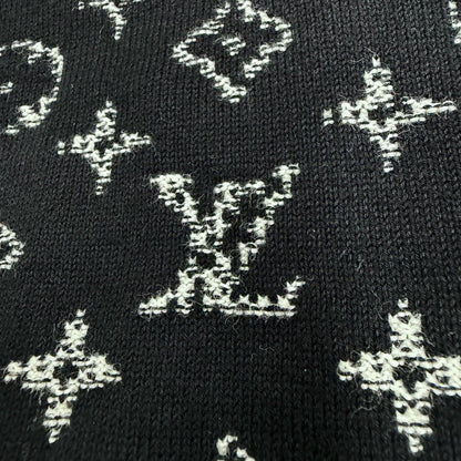 Louis Vuitton 100% Cotton Monogram Gradient Pullover Hoodie Black — view 5