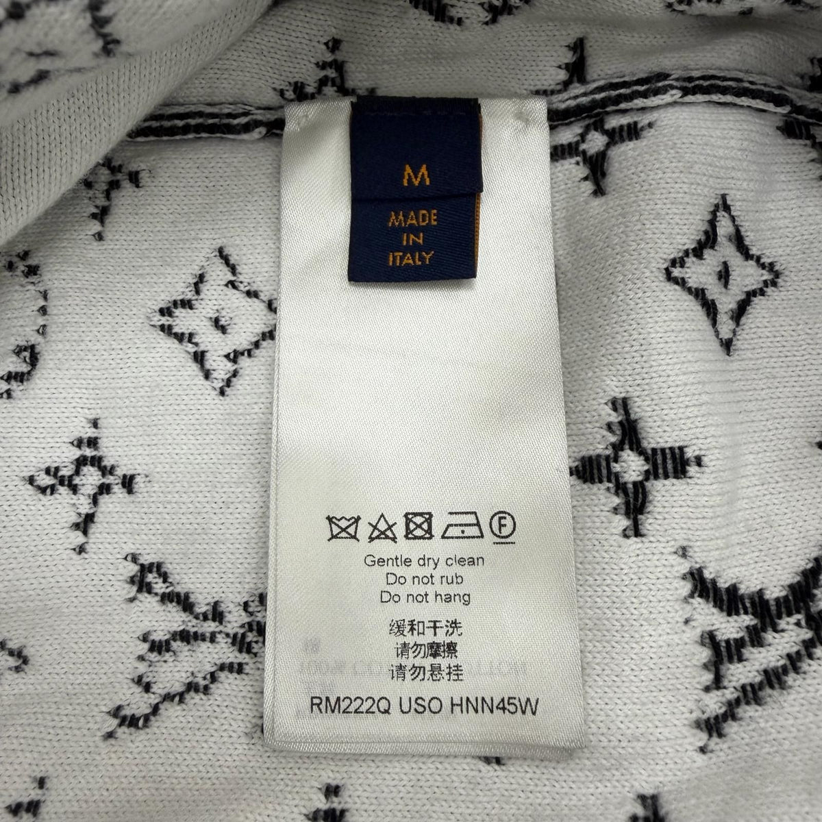 Louis Vuitton 100% Cotton Monogram Gradient Pullover Hoodie Black — view 7