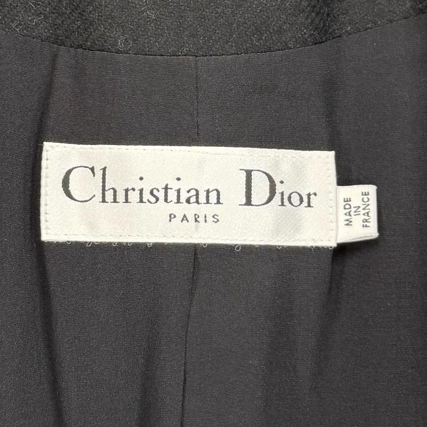 Dior Angora Cashmere Blend Rough Simmons Era Bar Silhouette Coat Gray 38 — view 6
