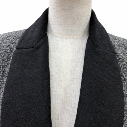 Dior Angora Cashmere Blend Rough Simmons Era Bar Silhouette Coat Gray 38 — view 4
