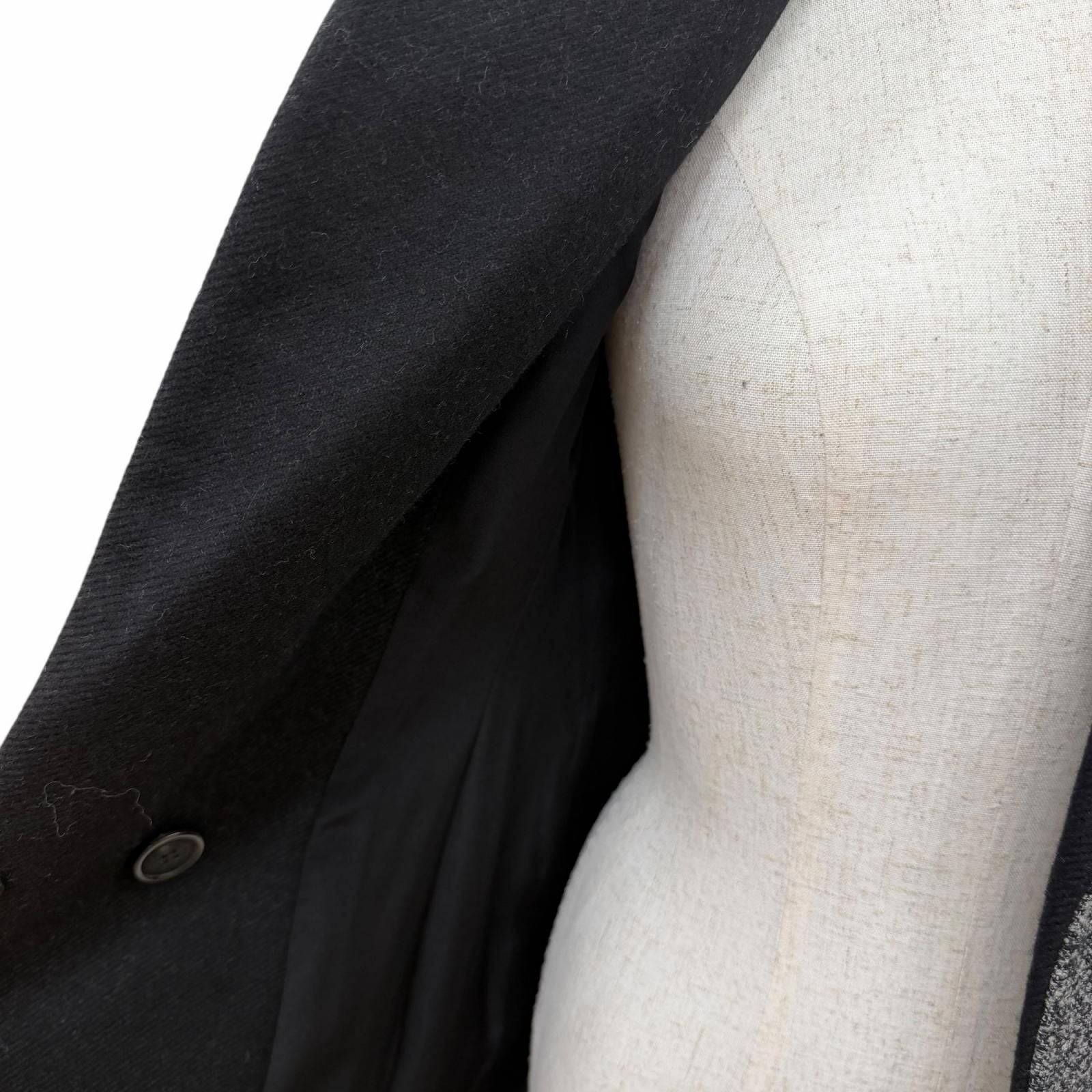 Dior Angora Cashmere Blend Rough Simmons Era Bar Silhouette Coat Gray 38 — view 5