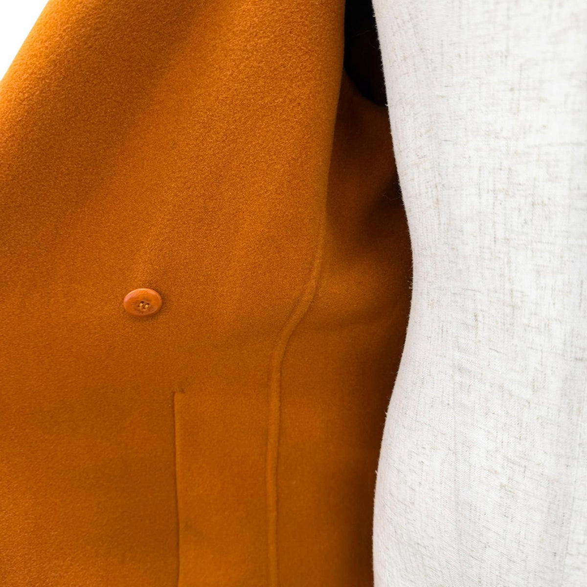 Max Mara Kuchitoama No Angora Cashmere Blend Logo Button Belt Wrap Coat Brown 40 — view 6