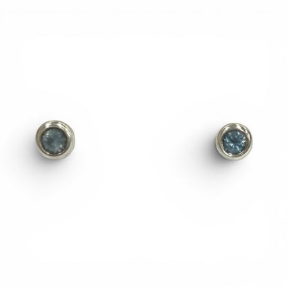 Tiffany & Co Elsa Peretti Color By The Yard Earrings Aquamarine Silver Blue