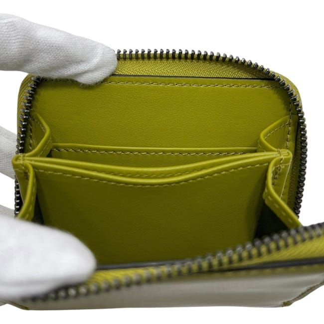 Gucci Coin Case Khaki Green Purse Wallet Leather — view 6