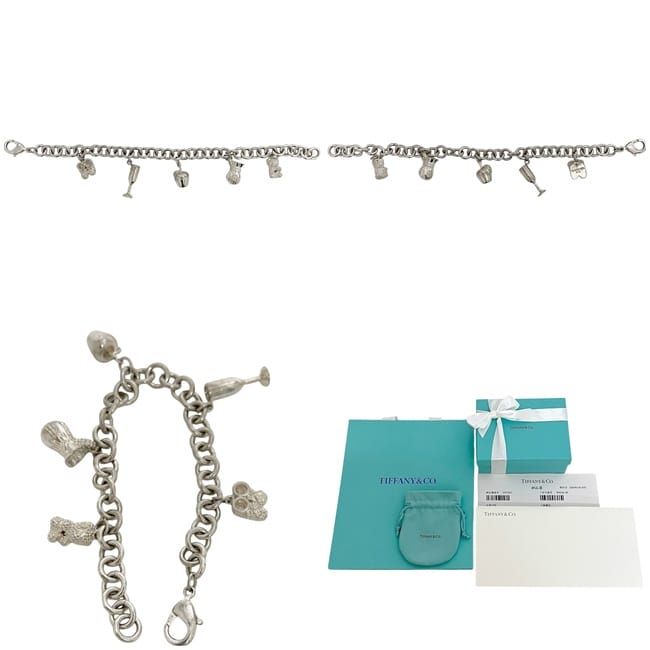 Tiffany & Co Bracelet Multi Charm Silver Official Customer 925 Sterling — view 2