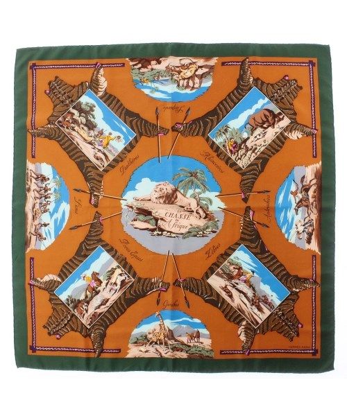 Hermes Bandana Scarf Orange