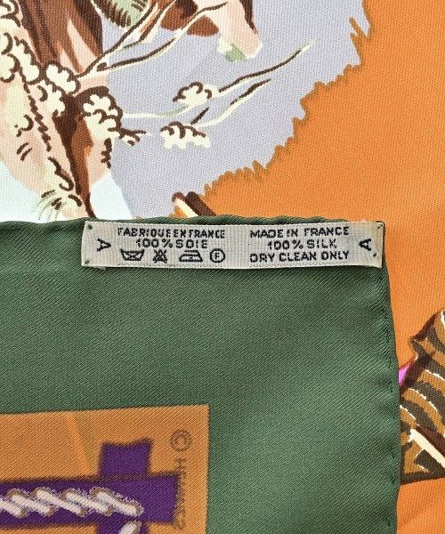 Hermes Bandana Scarf Orange — view 6