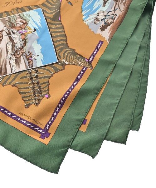Hermes Bandana Scarf Orange — view 2
