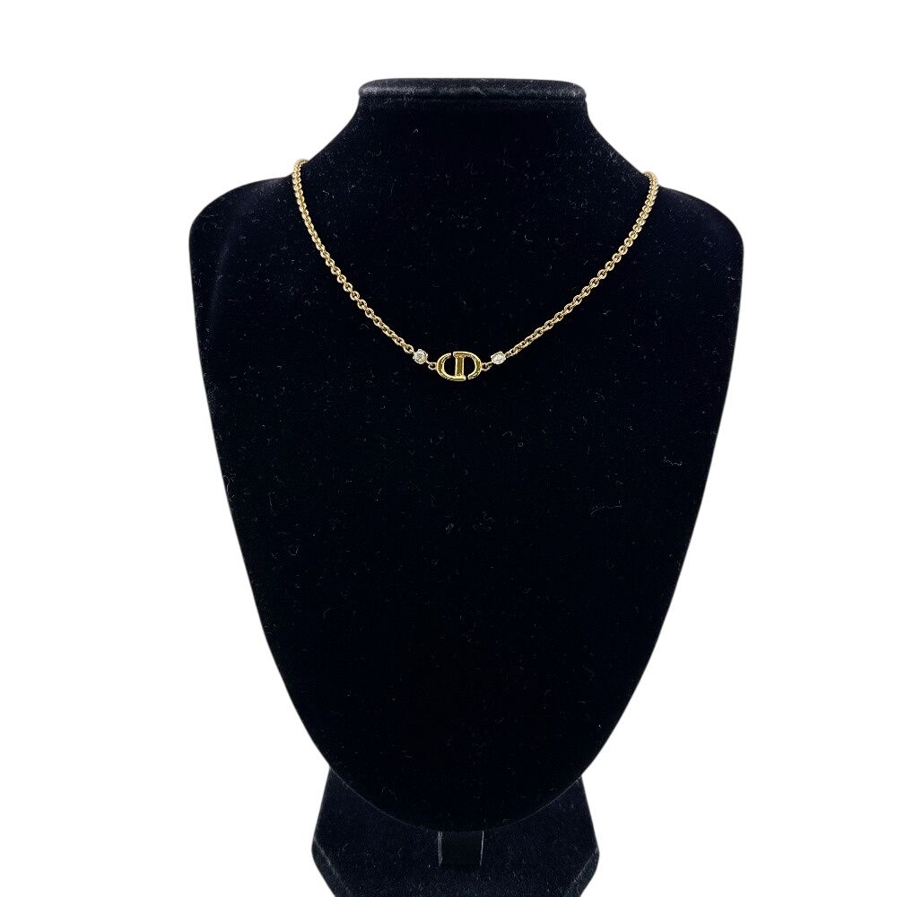 Dior CD Logo CD Navy Necklace — view 7