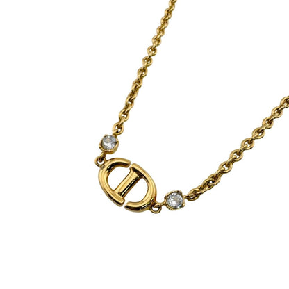 Dior CD Logo CD Navy Necklace