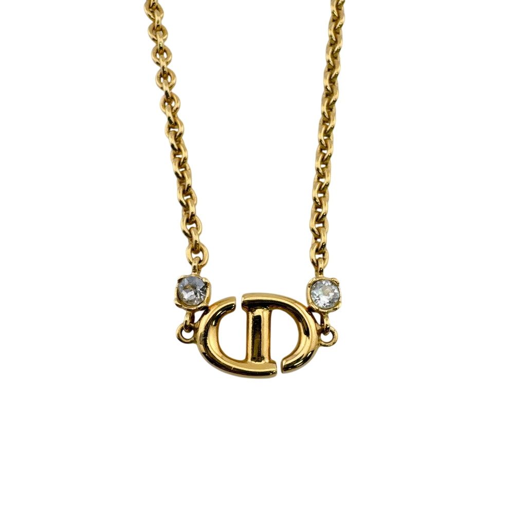 Dior CD Logo CD Navy Necklace — view 2