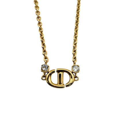 Dior CD Logo CD Navy Necklace — view 2