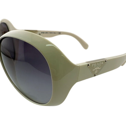 Prada Triangle Logo Square Frame Oversized Temple Sunglasses Eyewear — view 6