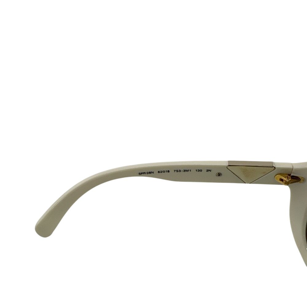 Prada Triangle Logo Square Frame Oversized Temple Sunglasses Eyewear — view 7