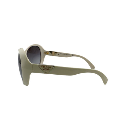Prada Triangle Logo Square Frame Oversized Temple Sunglasses Eyewear — view 4
