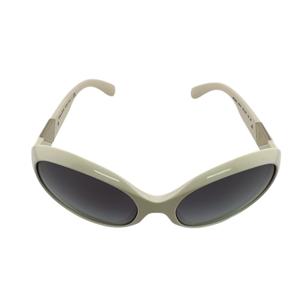 Prada Triangle Logo Square Frame Oversized Temple Sunglasses Eyewear — view 3