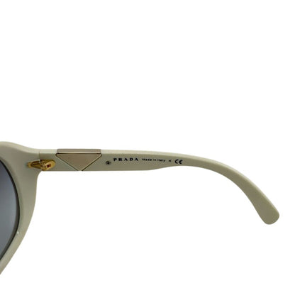Prada Triangle Logo Square Frame Oversized Temple Sunglasses Eyewear — view 8