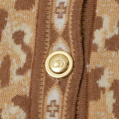 Dior Cardigan CD Logo Button Leopard Pattern Switch — view 5