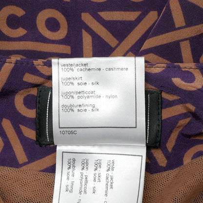 Chanel 00A Vintage Skirt 40 Coco Pattern Pleated — view 6