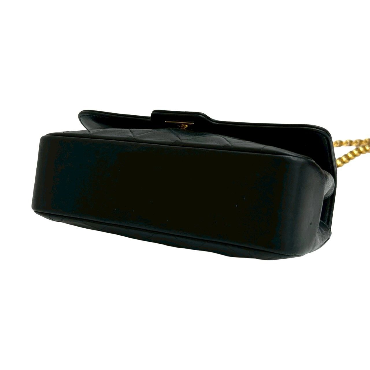 Chanel Diana Flap Quilted CC Logo Lambskin Chain Shoulder Bag Black — view 8