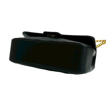 Chanel Diana Flap Quilted CC Logo Lambskin Chain Shoulder Bag Black — view 8