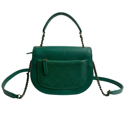 Chanel Number 23 Coco Cab Jumbo CC Logo Calf Leather Chain Shoulder Bag — view 3