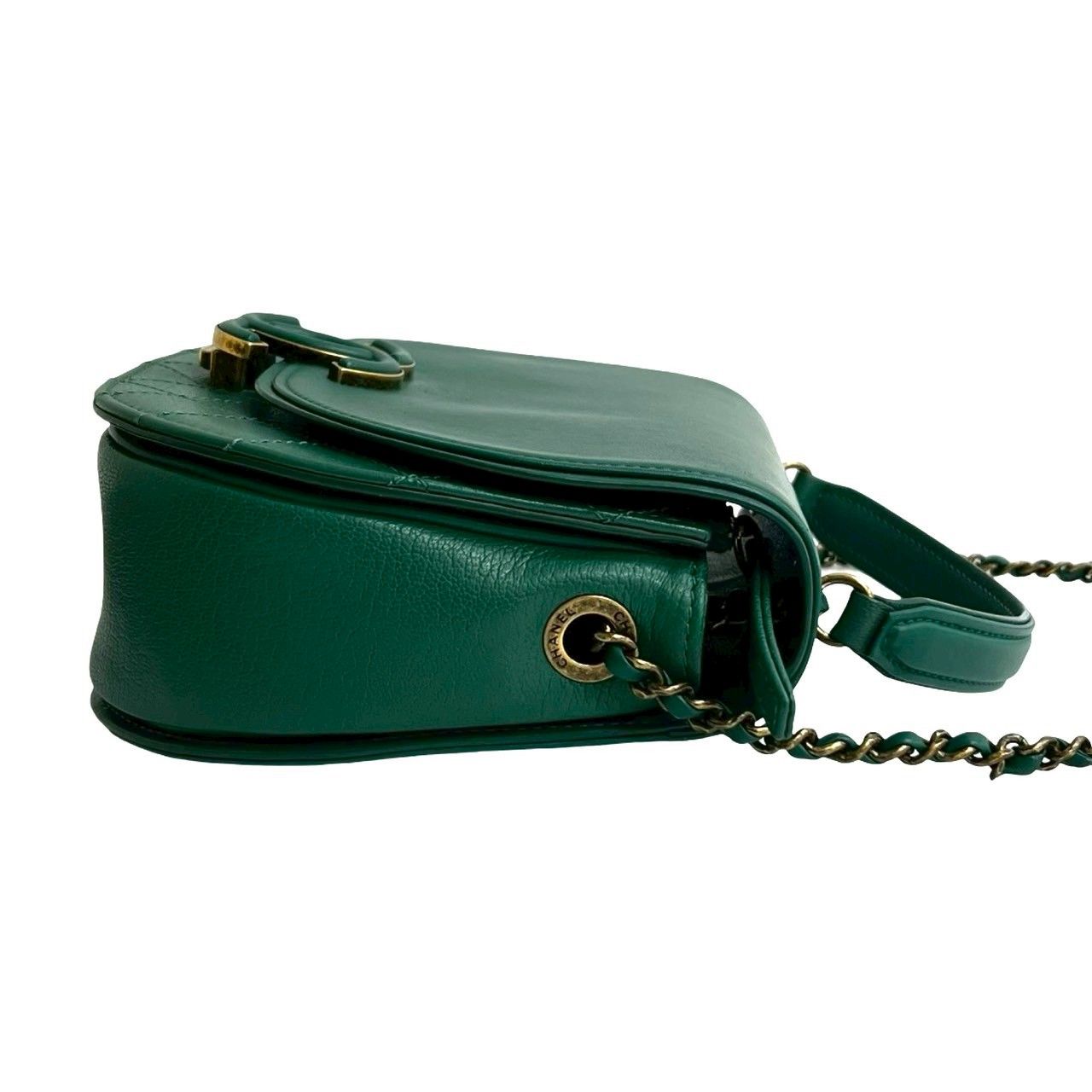 Chanel Number 23 Coco Cab Jumbo CC Logo Calf Leather Chain Shoulder Bag — view 6
