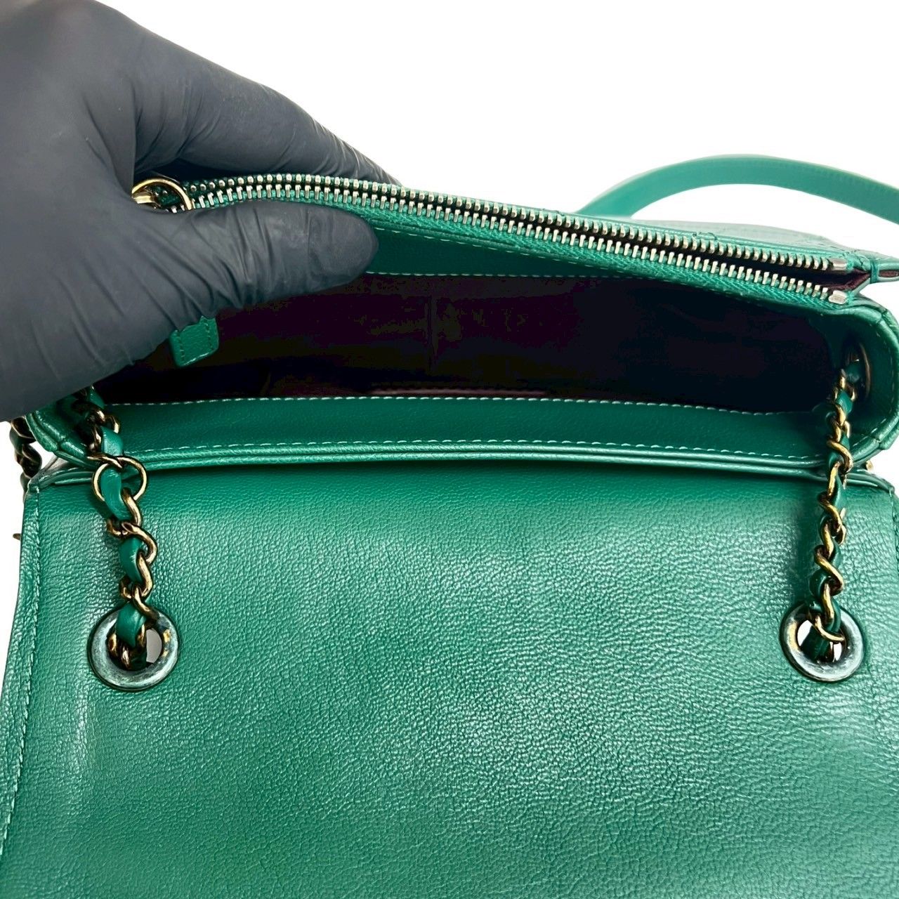 Chanel Number 23 Coco Cab Jumbo CC Logo Calf Leather Chain Shoulder Bag — view 7