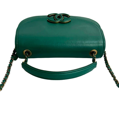 Chanel Number 23 Coco Cab Jumbo CC Logo Calf Leather Chain Shoulder Bag — view 4