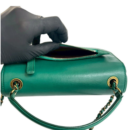 Chanel Number 23 Coco Cab Jumbo CC Logo Calf Leather Chain Shoulder Bag — view 8