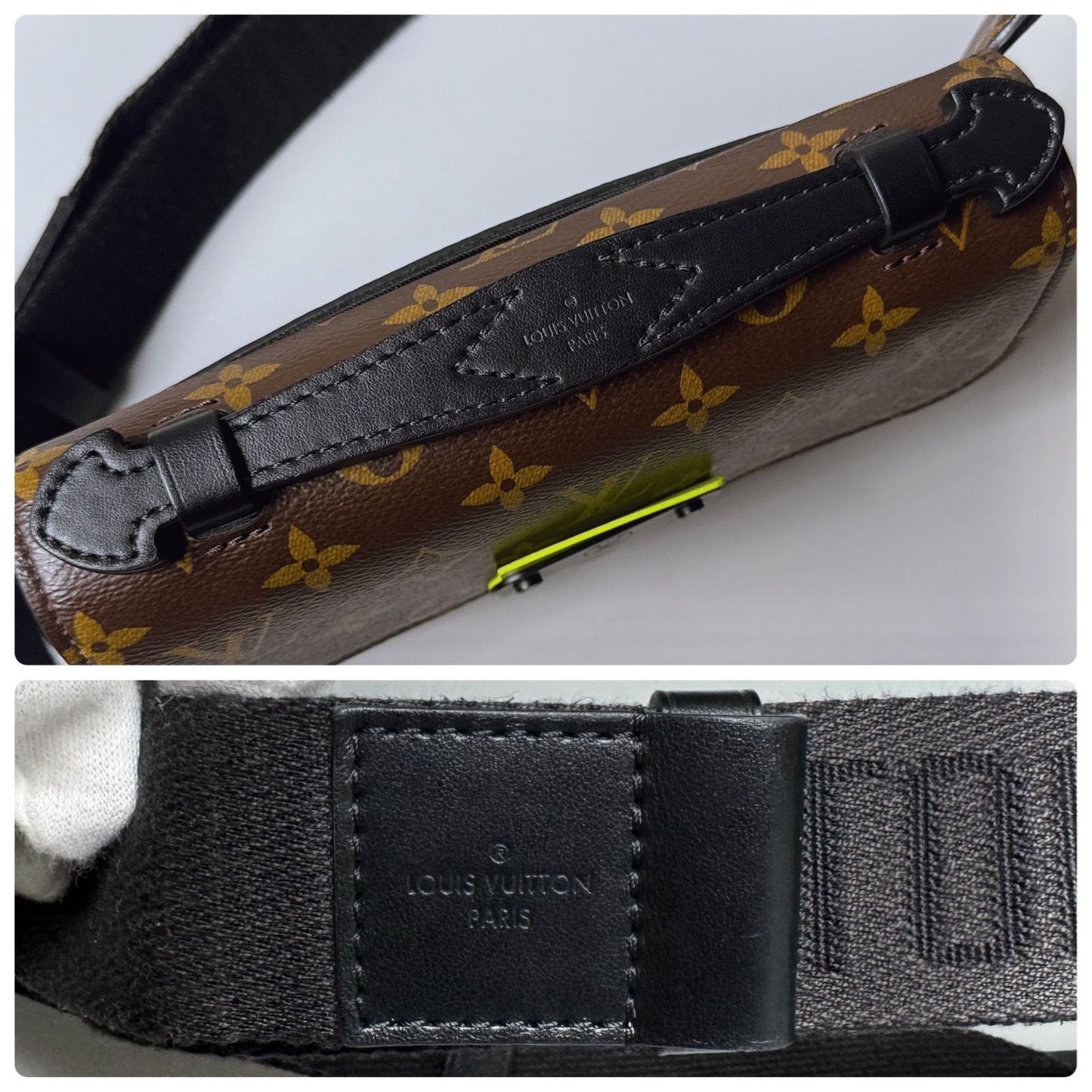 Louis Vuitton Monogram Macassar S Lock Sling Bag — view 8